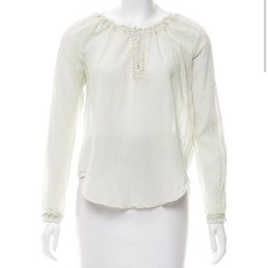 Loveshackfancy light green long sleeve shirt